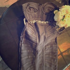 2 piece house of CB bandage skirt set